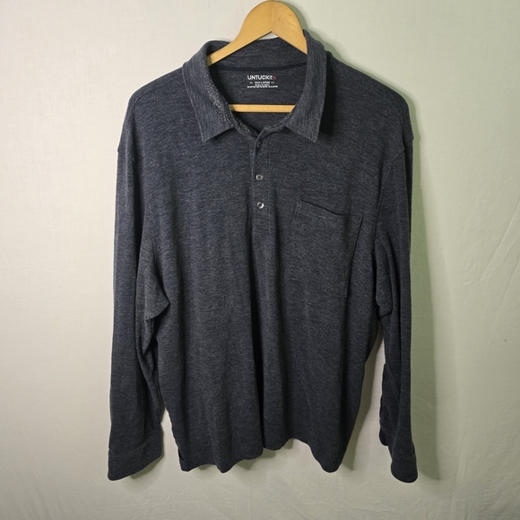 UNTUCKit Men’s XXL Navy Blue Pullover Sweater Classic Casual Knit - Picture 1 of 10